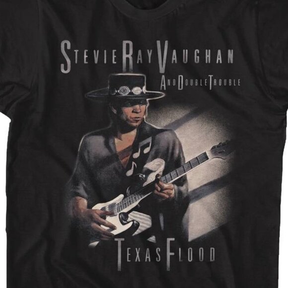 Stevie Ray Vaughan Texas Flood Too Blues Rock Music Fan Gift Graphic T-Shirt 159 - Picture 2 of 5